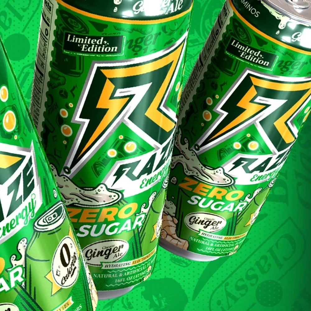 Raze Energy Drink Adds A NEW Flavor | Introducing Ginger Ale