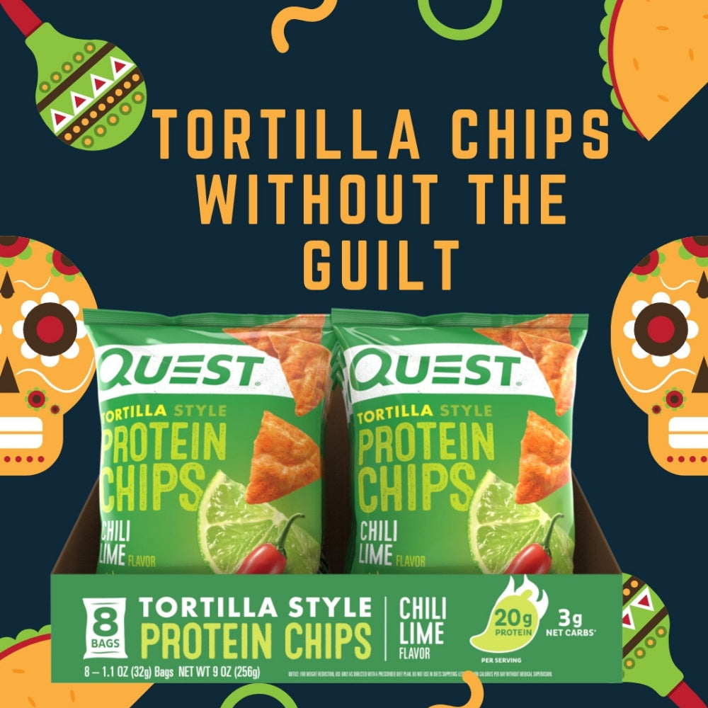 New Chili Lime Tortilla Style Protein Chips