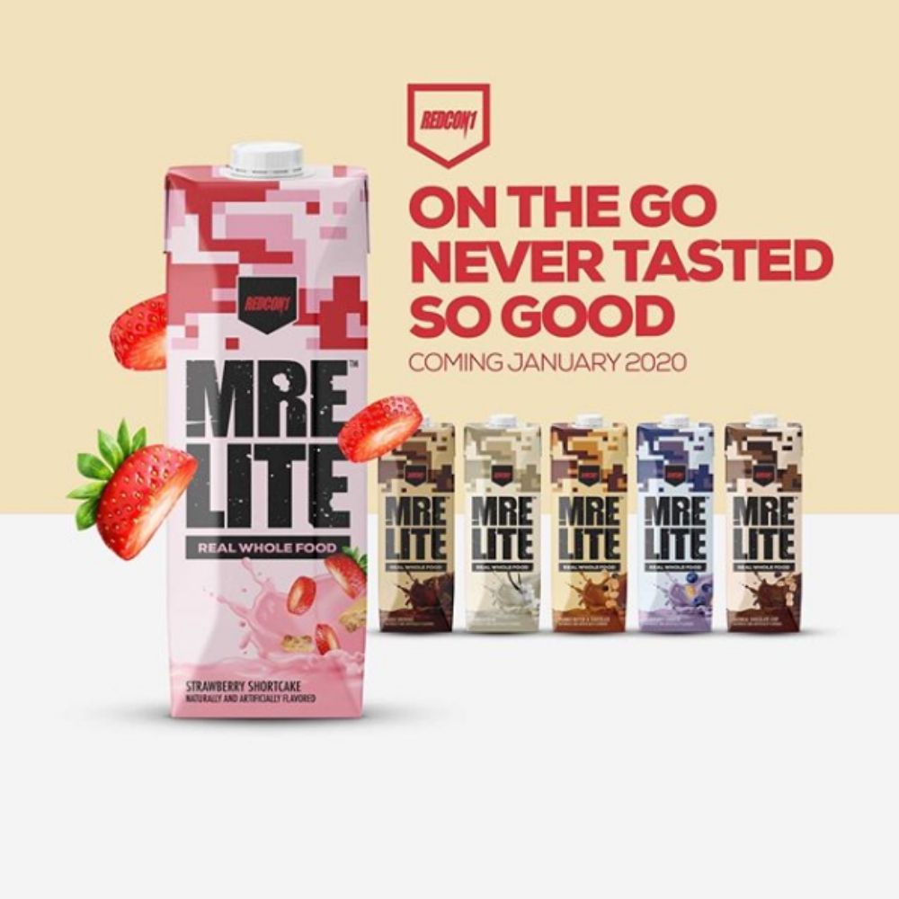 New MRE Lite Ready to Drink (RTD) Protein Shake from Redcon1
