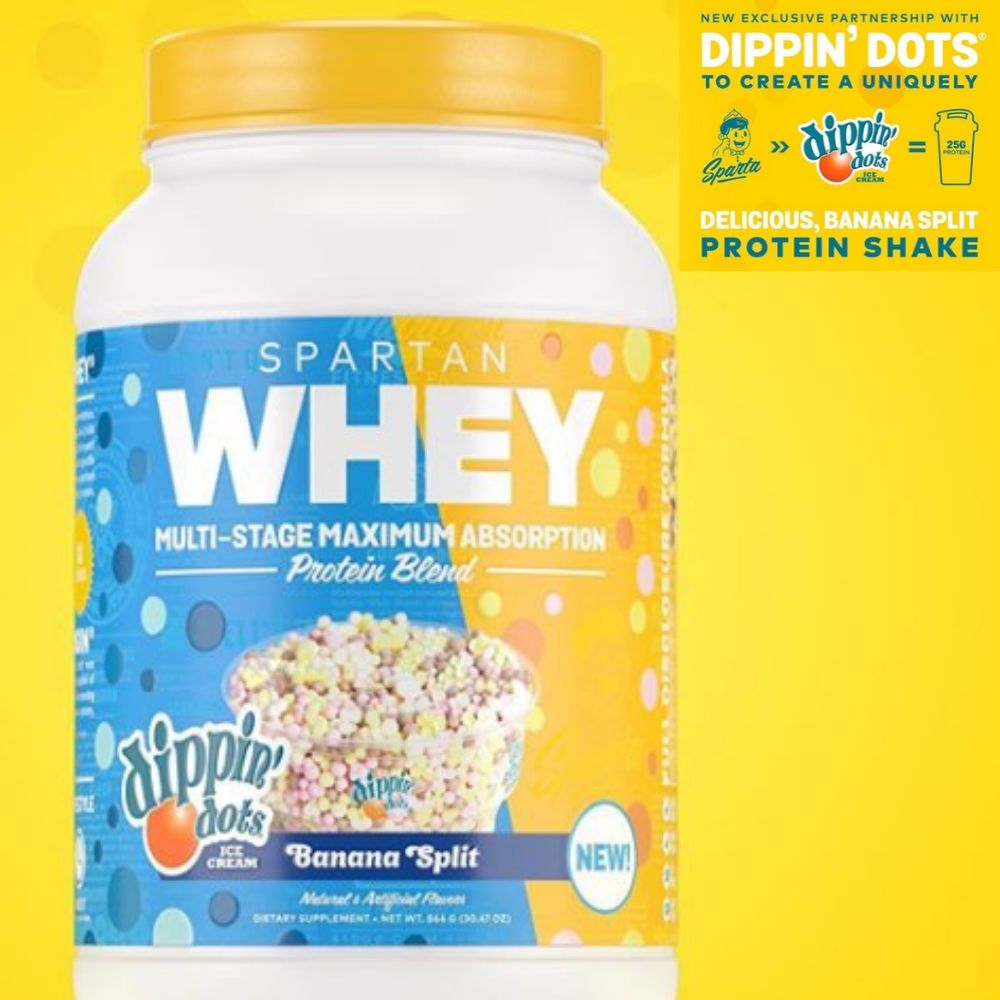 New Dippin Dots Flavor of Spartan Whey Coming Soon
