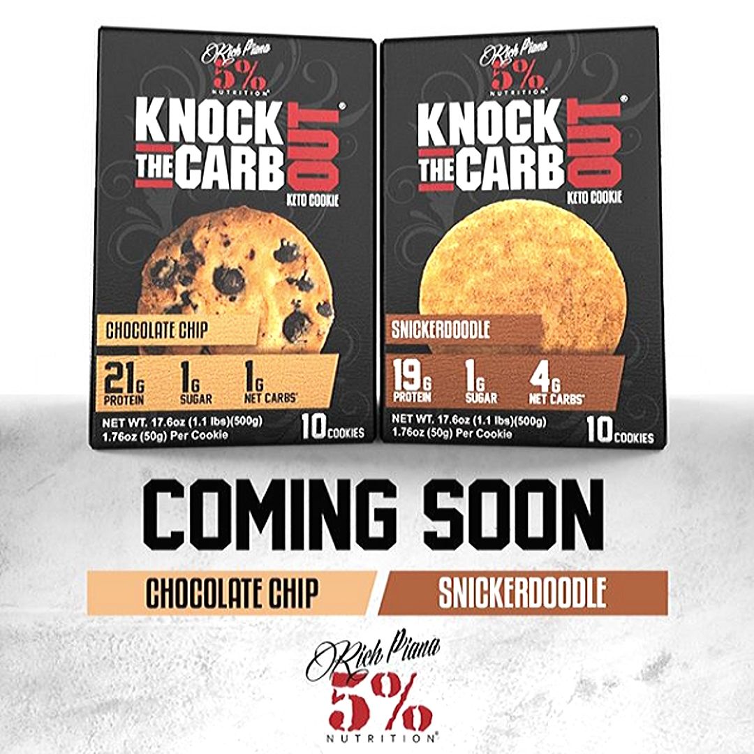 5% Nutrition Knock The Carb Out Keto Cookies Coming Very Soon!!!