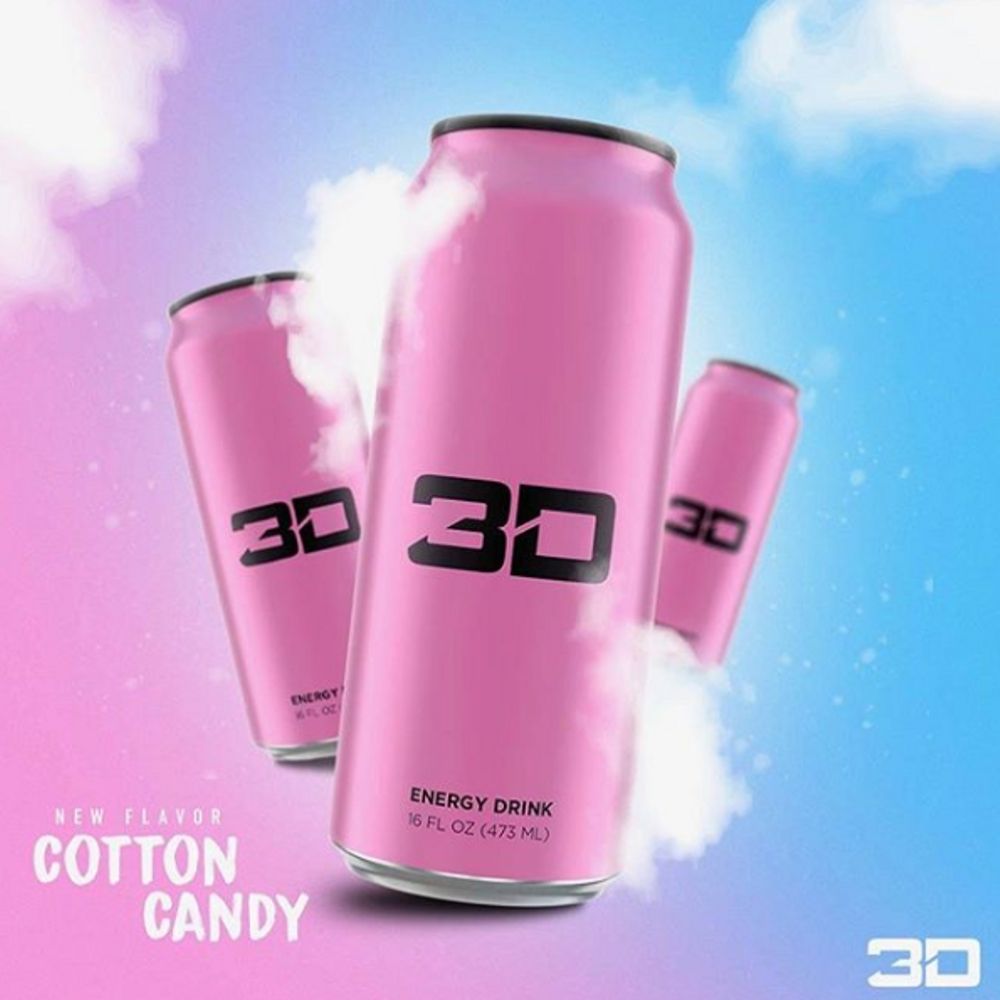 3D Energy New Cotton Candy (Pink) Flavor