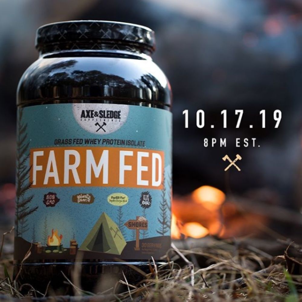 Axe & Sledge Adds New Smore's Flavor of Farm Fed Protein Powder