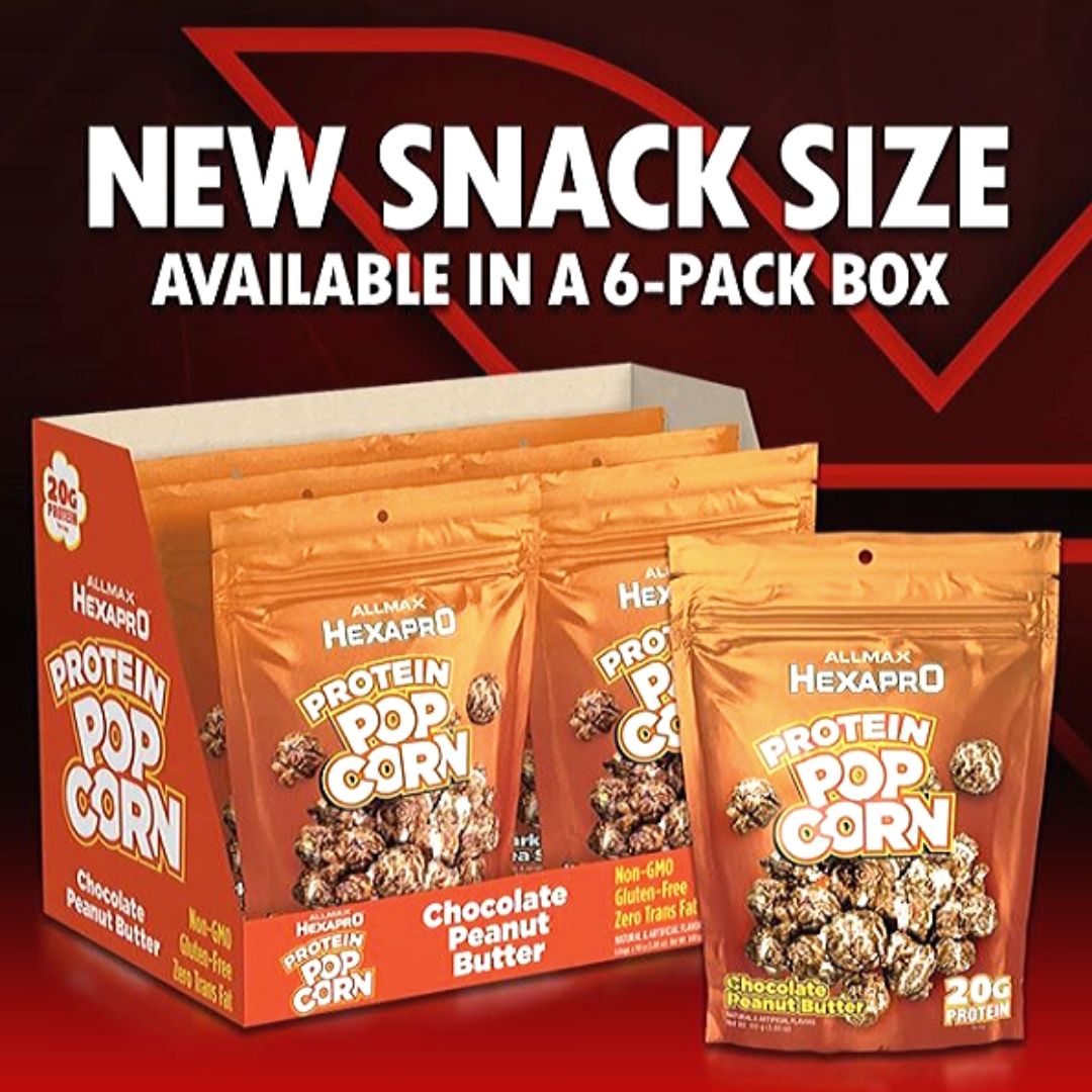 Allmax Hexapro Protein Popcorn Now Available in "Snack Sizes"