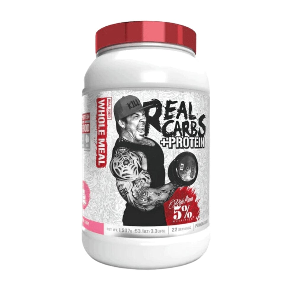 5% Real Carbs + Protein 22 Servings Protein Powders 5% Nutrition Birthday Cake 
