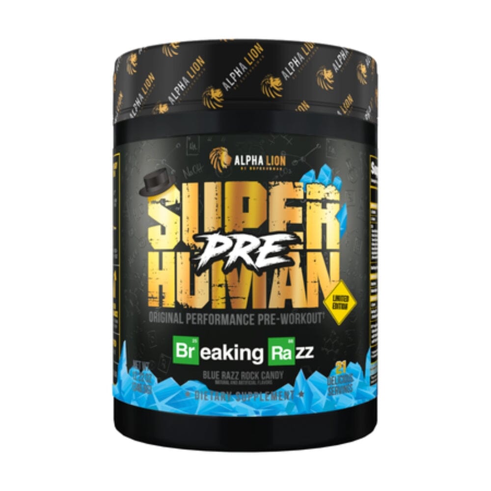 Alpha Lion SuperHuman 21 Servings Pre-Workouts Alpha Lion Breaking Razz (Limited Edition) 