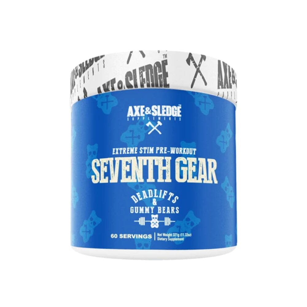 Axe & Sledge Seventh Gear 30 Servings Pre-Workouts AXE & SLEDGE Deadlifts and Gummy Bears 