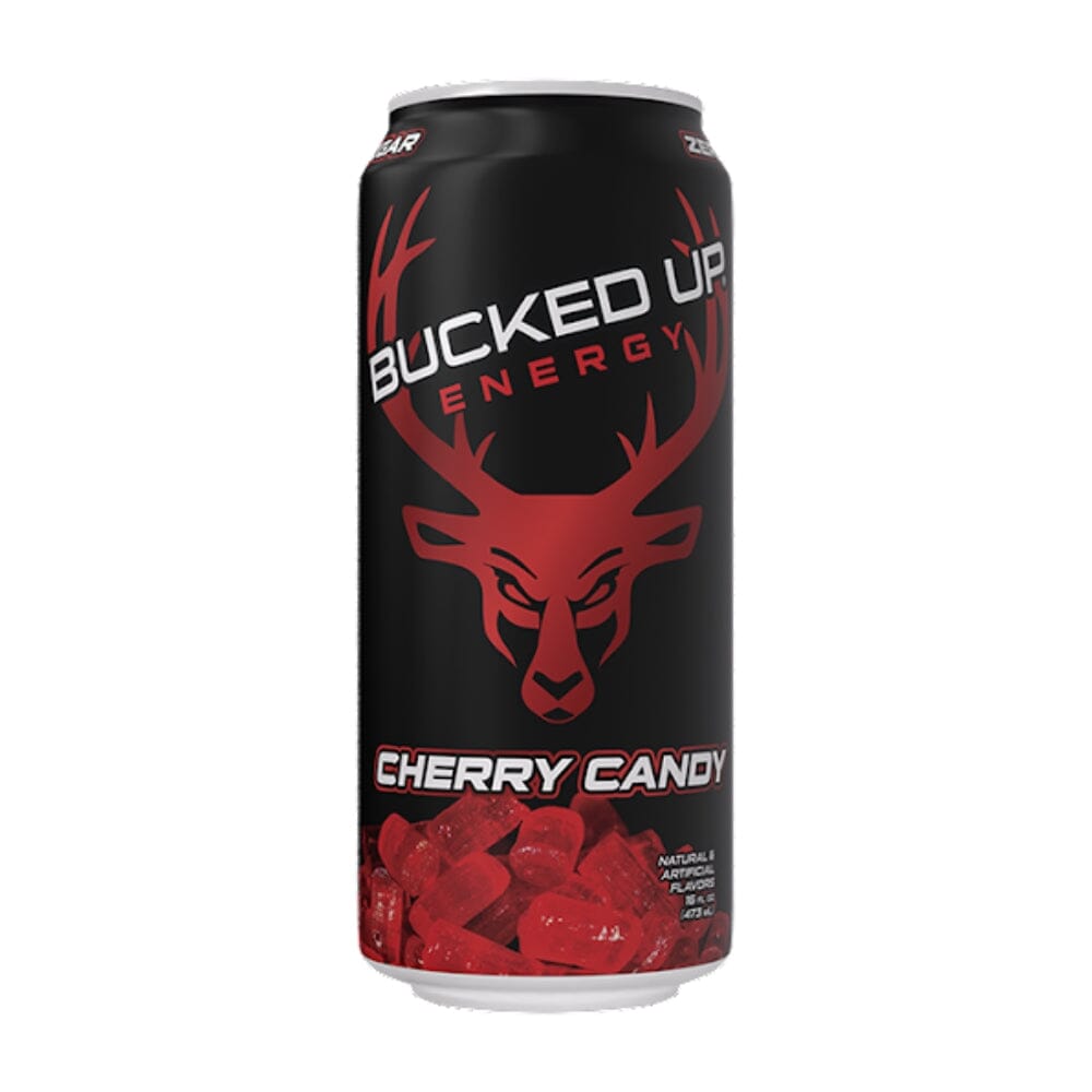 Bucked Up Energy Drink RTD 12/Case Drinks Bucked Up Cherry Hard Candy 