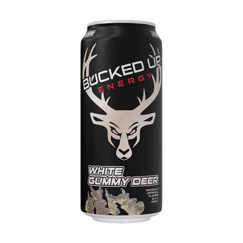 Bucked Up Energy Drink RTD 12/Case Drinks Bucked Up White Gummy Deer 