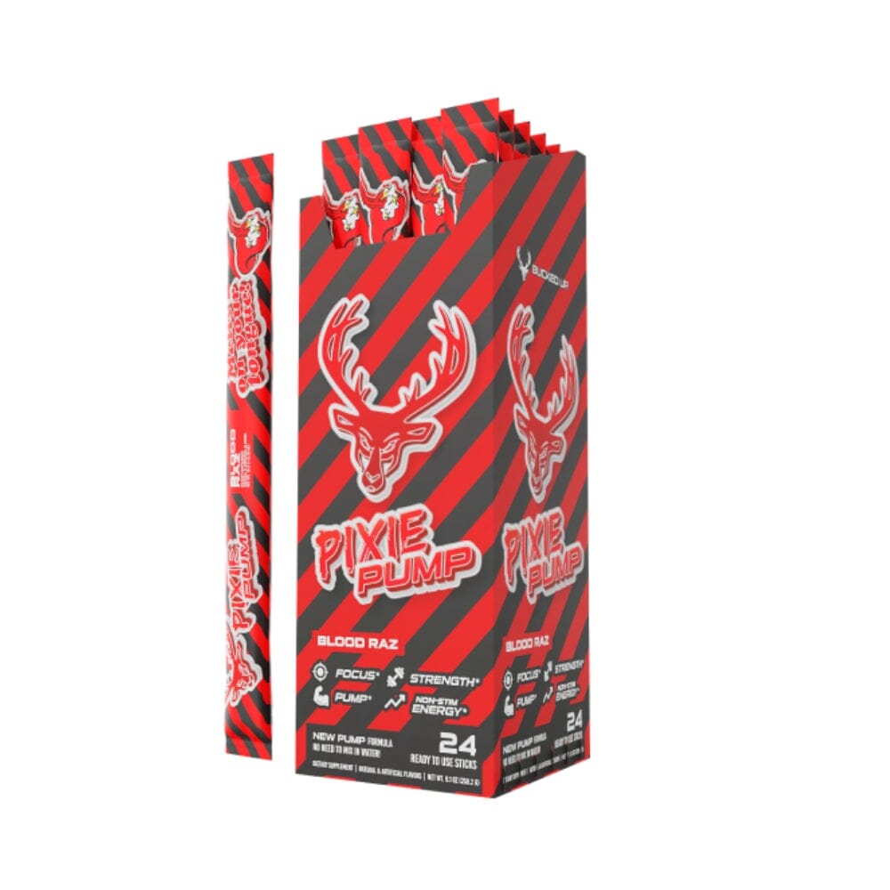 Bucked Up Pixie Pump 24/Packets Sports Performance Recovery Bucked Up Blood Raz 