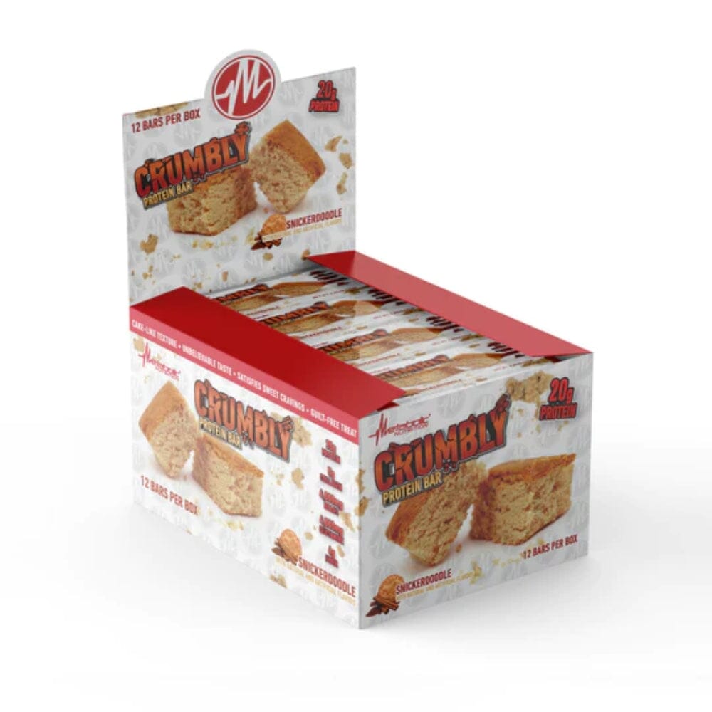 Metabolic Nutrition Crumbly Protein Bar 12/Box Bars Metabolic Nutrition Snickerdoodle 