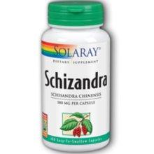 Solaray Schizandra Berries 580mg 100 Caps Solaray  (1058726608939)