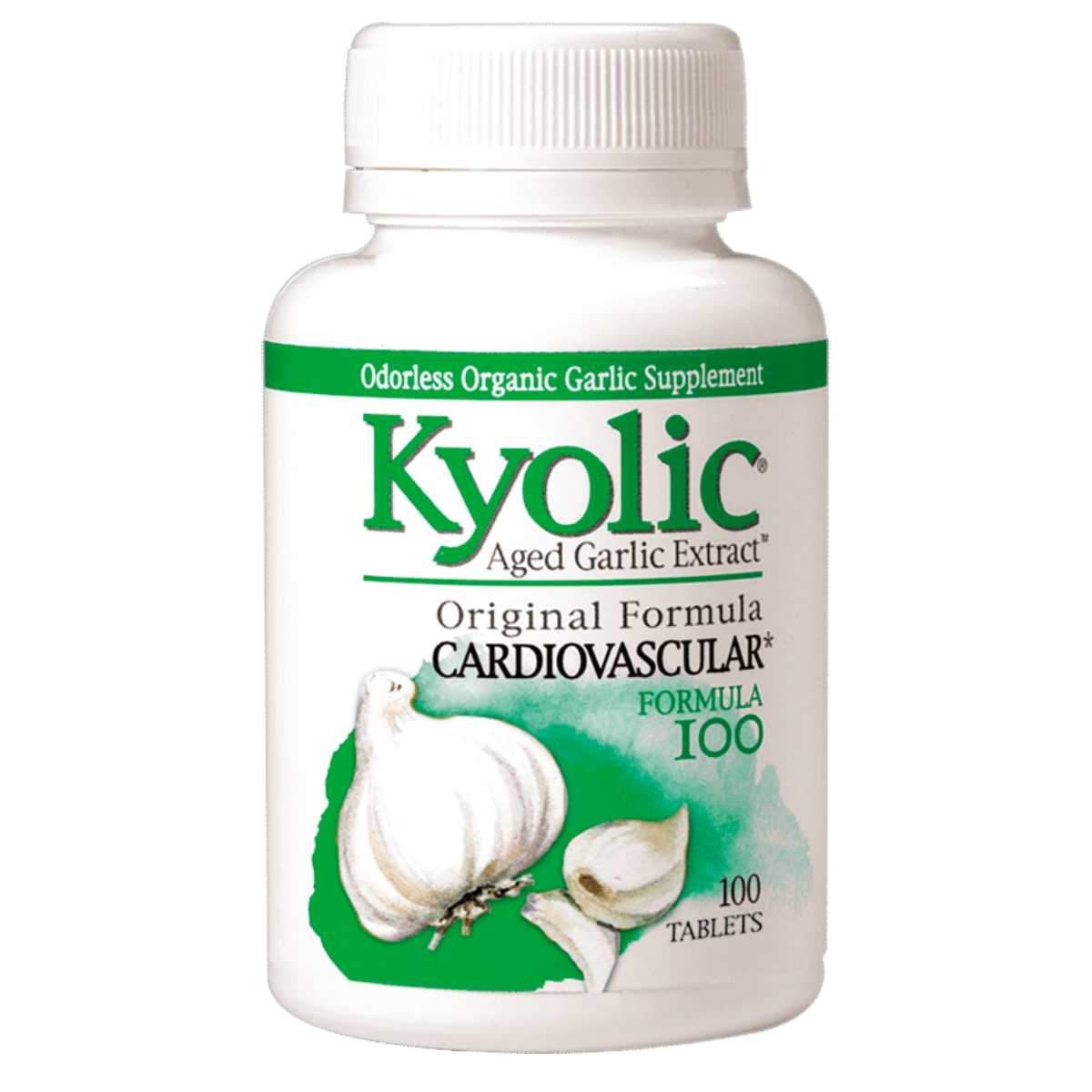 Wakunaga Kyolic Formula 100 Cardiovascular Formula (Yeast Free) 100 Tabs Herbs Wakunaga  (1057993654315)