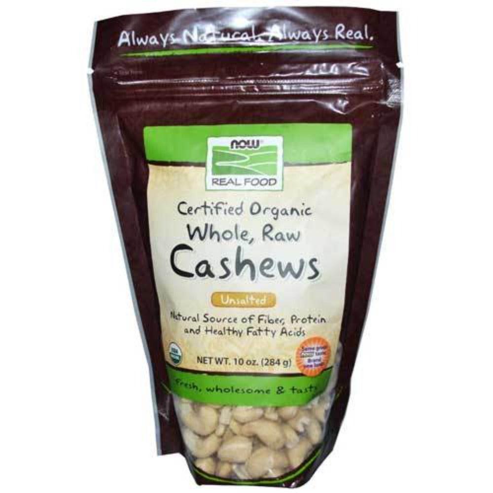 Now Foods Organic Cashews Raw 10 Oz Foods & Snacks Now Foods  (1059103735851)