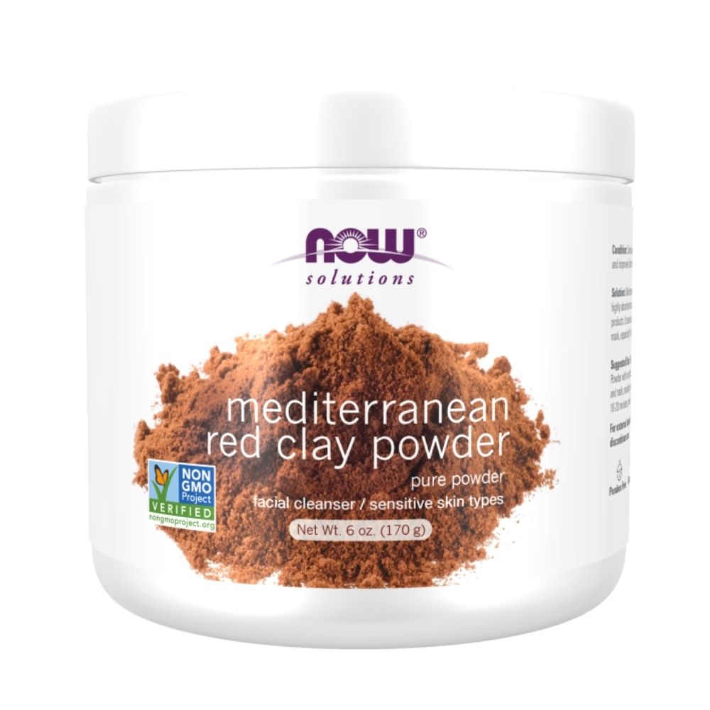 Now Foods Mediterranean Red Clay Powder 6 Oz Personal Care Now Foods 