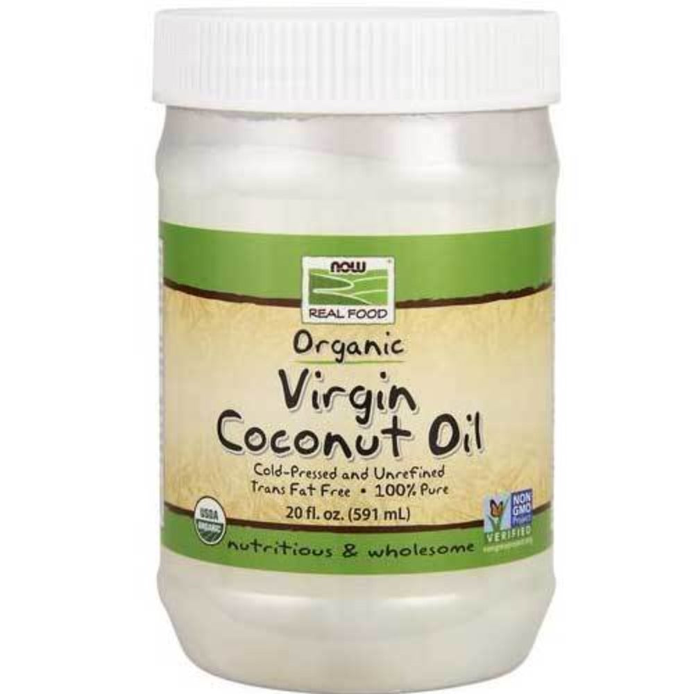 Now Foods Organic Coconut Oil Virgin 20 Oz Now Foods  (1059117858859)