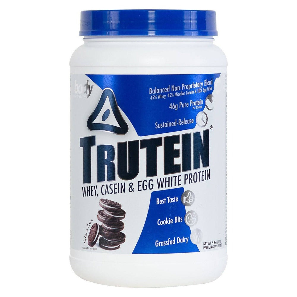 Body Nutrition Trutein 2 Lbs Protein Body Nutrition Cookies & Cream  (1058634203179)
