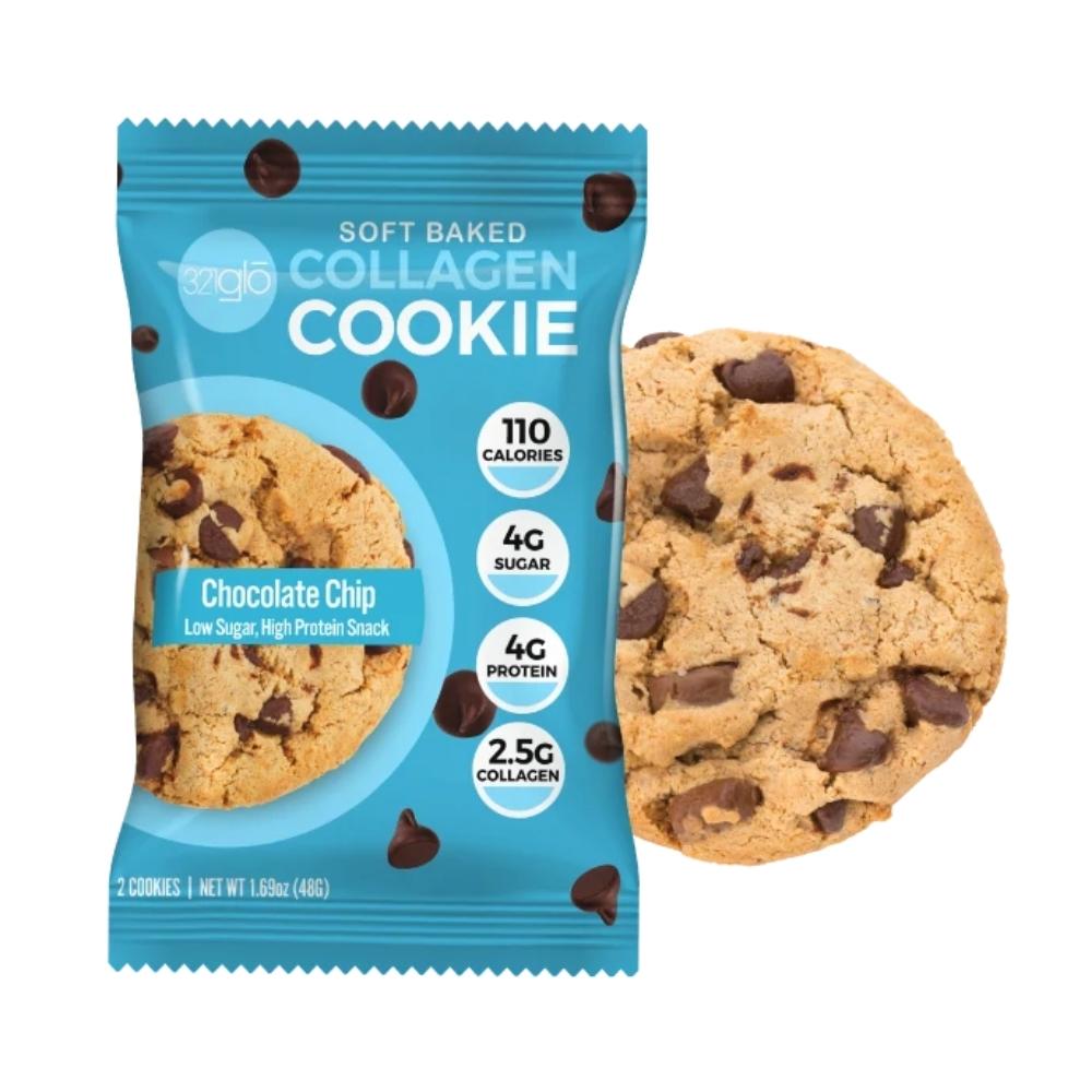 321 GLO Collagen Cookie 6/box Foods Juices 312 GLO Chocolate Chip 