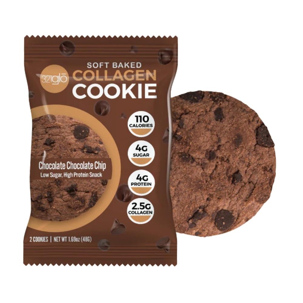 321 GLO Collagen Cookie 6/box Foods Juices 312 GLO Chocolate Chocolate Chip 