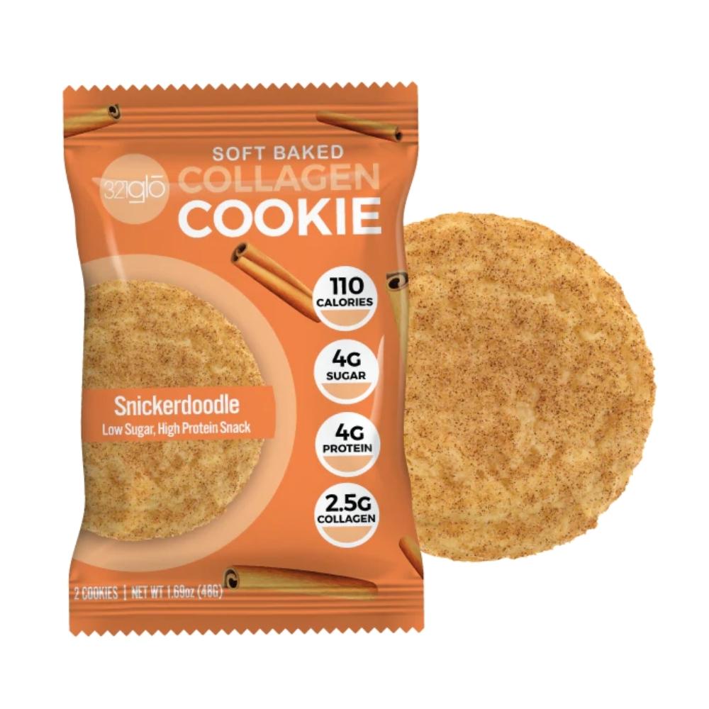 321 GLO Collagen Cookie 6/box Foods Juices 312 GLO Snickerdoodle 