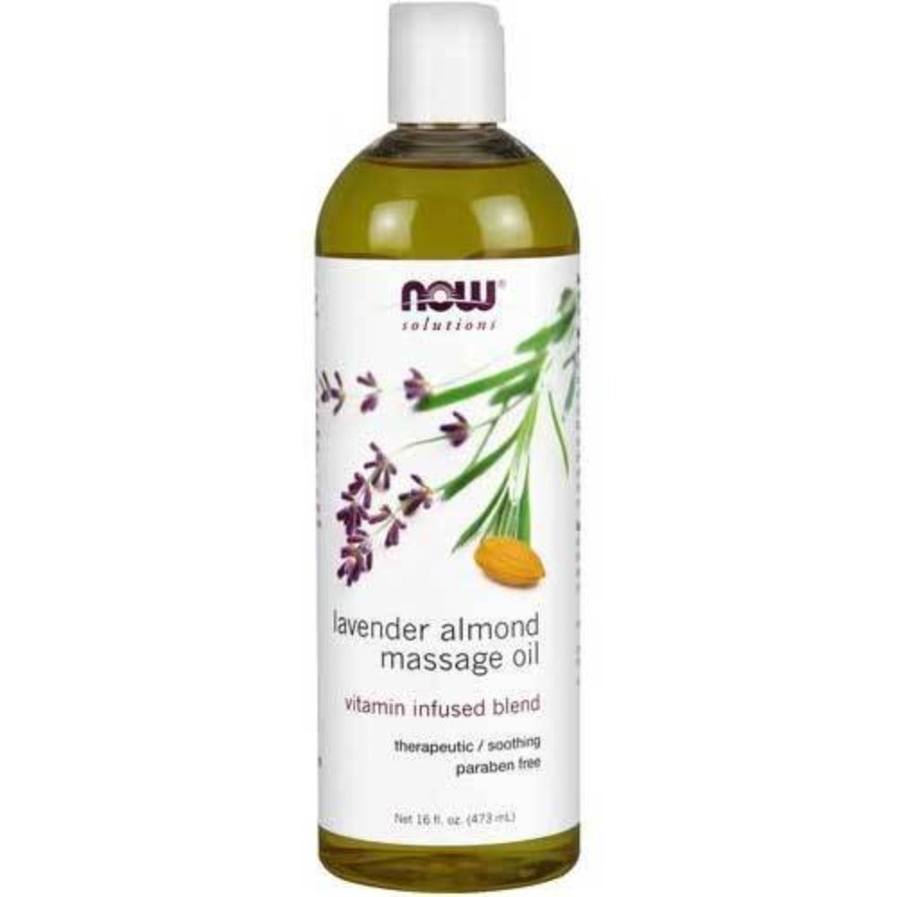 Now Foods Lavender Almond Massage Oil 16 Fl Oz Now Foods  (1059140730923)