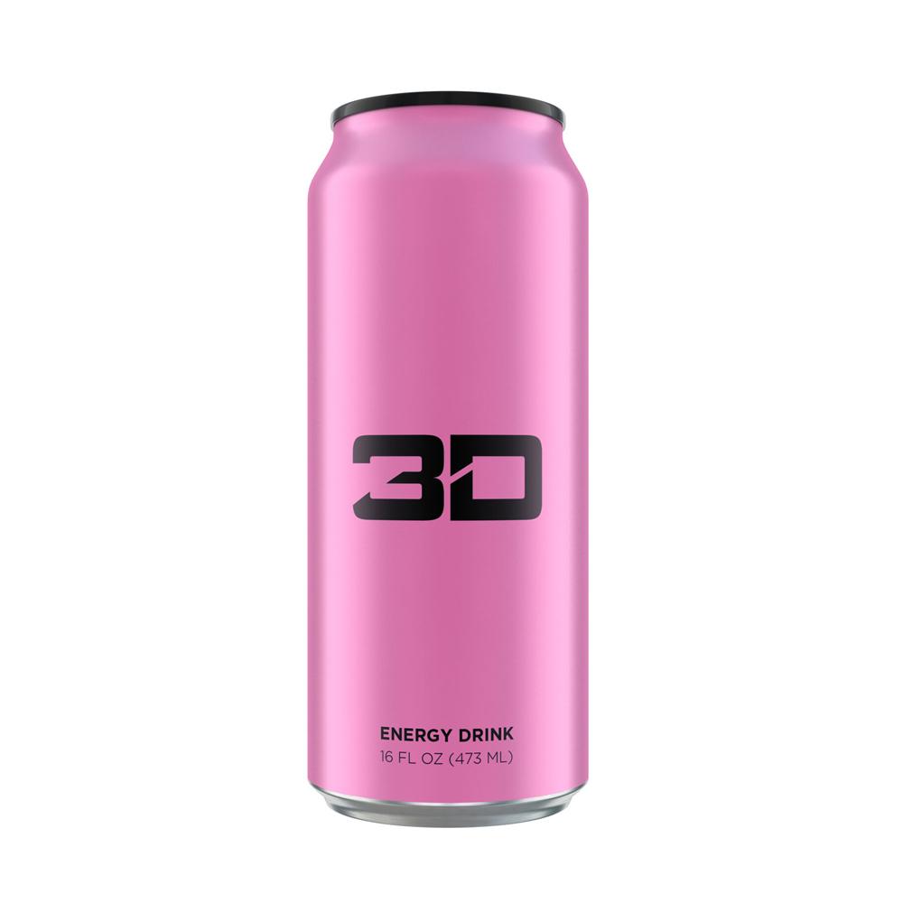 3D ENERGY DRINK 12/CASE Drinks UP ENERGY PINK  (1613762002987)