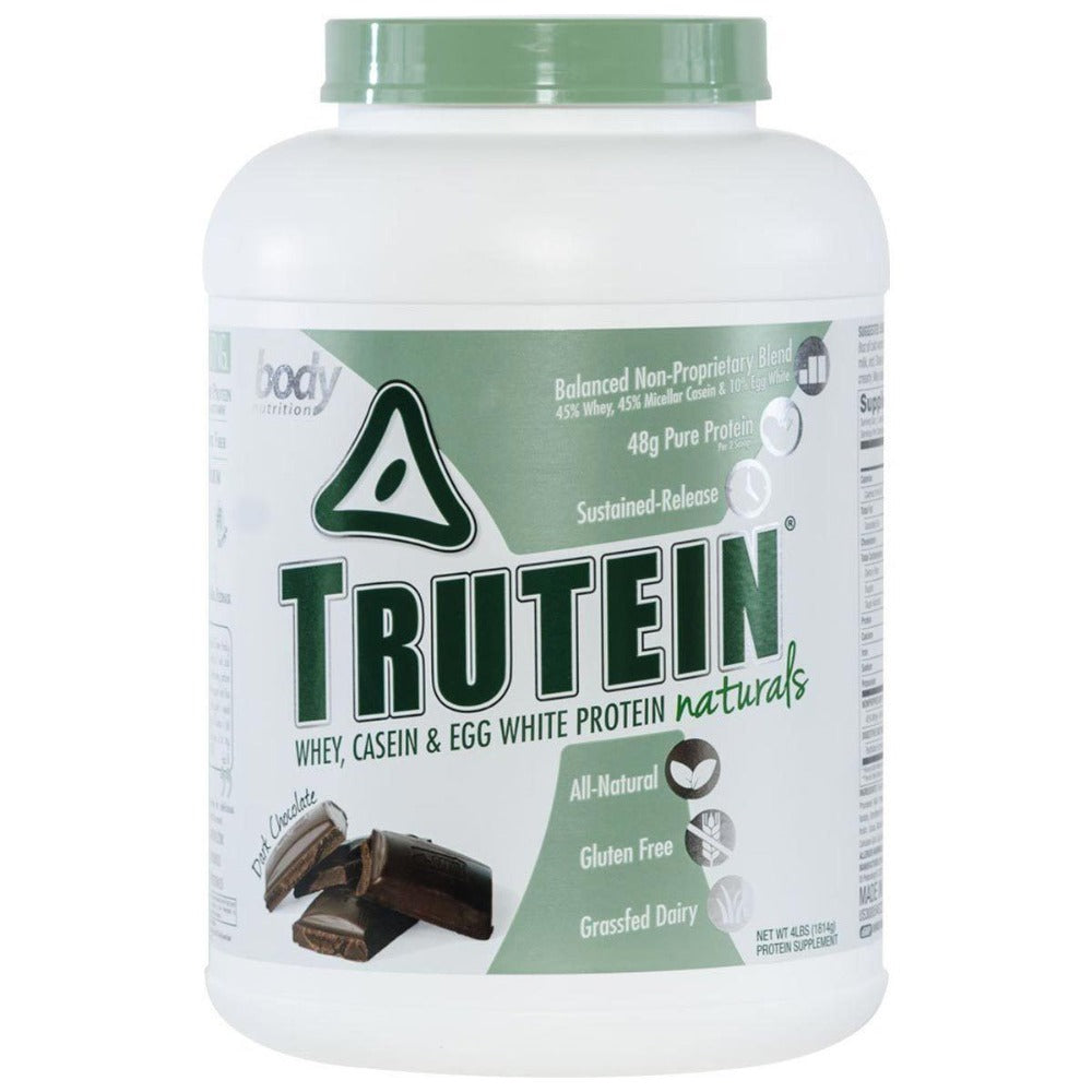 Body Nutrition Trutein Naturals 4 Lbs Protein Body Nutrition Dark Chocolate  (1059233890347)