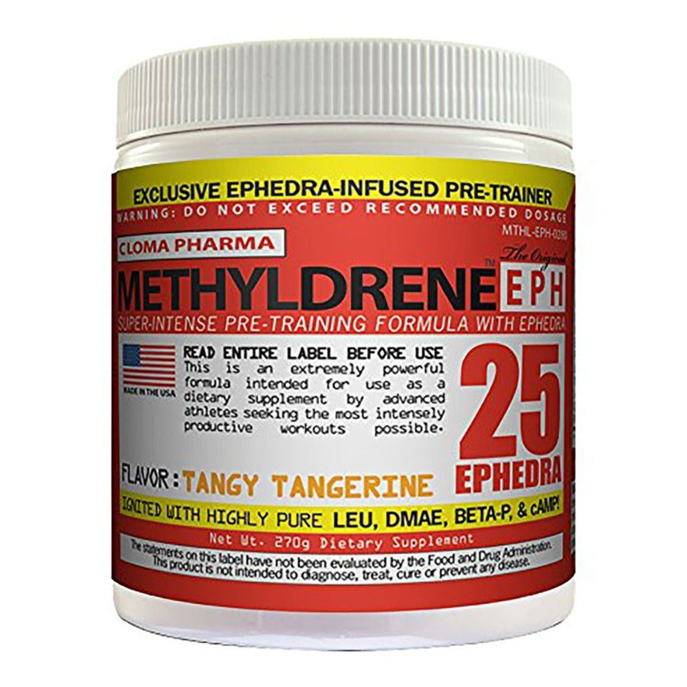 Cloma Pharma Methyldrene EPH 25mg Ephedra 45SV Pre-workout Cloma Pharma Tangy Tangerine  (1357679984683)