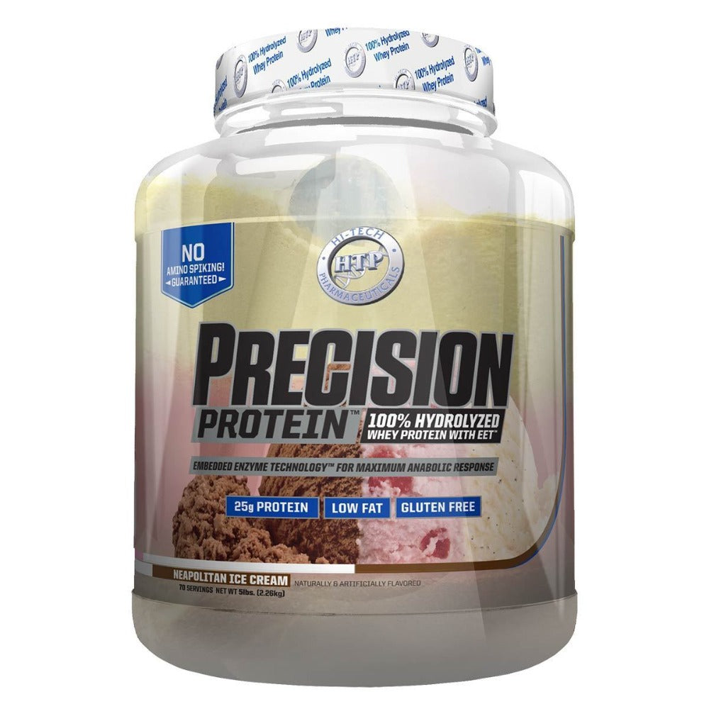 Hi-Tech Pharmaceuticals Precision Protein 5lbs Protein Hi-Tech Pharmaceuticals Neapolitan Ice Cream  (1059282649131)