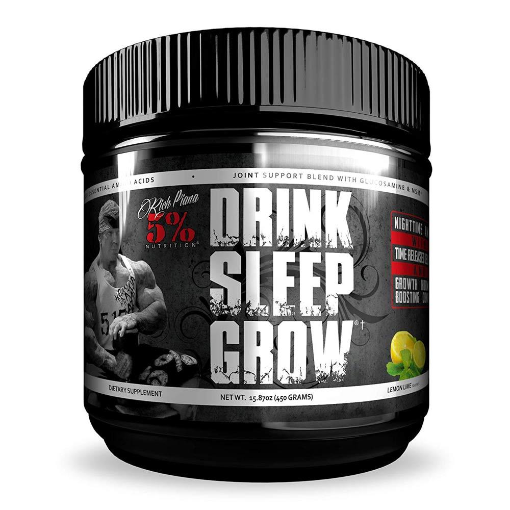 5% Drink Sleep Grow 30 Servings | Amino Acids Sports Performance Recovery 5% Nutrition Lemon Lime  (1747034800171)