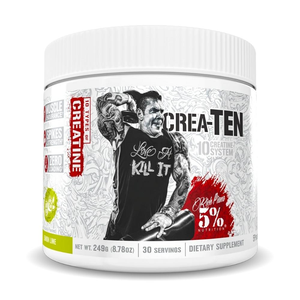 5% Nutrition Crea-Ten 30 Servings 5% Nutrition Lemon Lime 