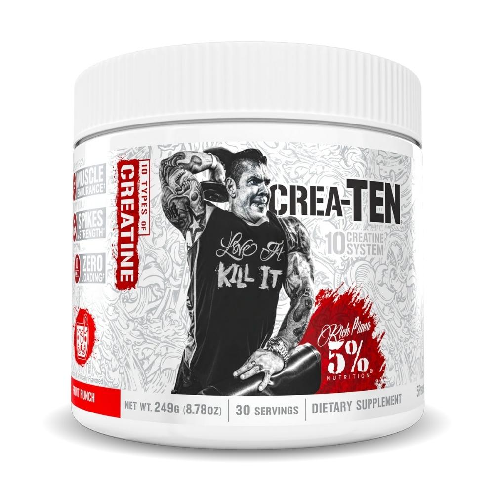 5% Nutrition Crea-Ten 30 Servings 5% Nutrition Fruit Punch 