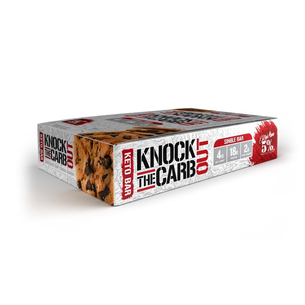 5% Nutrition Knock The Carb Out 10/Box Bars 5% Nutrition Chocolate Chip Cookie Dough 