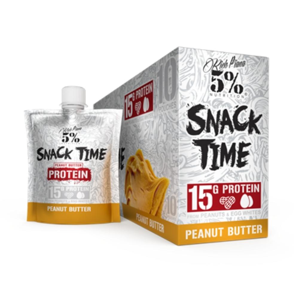 5% Snack Time Protein Peanut Butter 10/pack Foods Juices 5% Nutrition Peanut Butter 