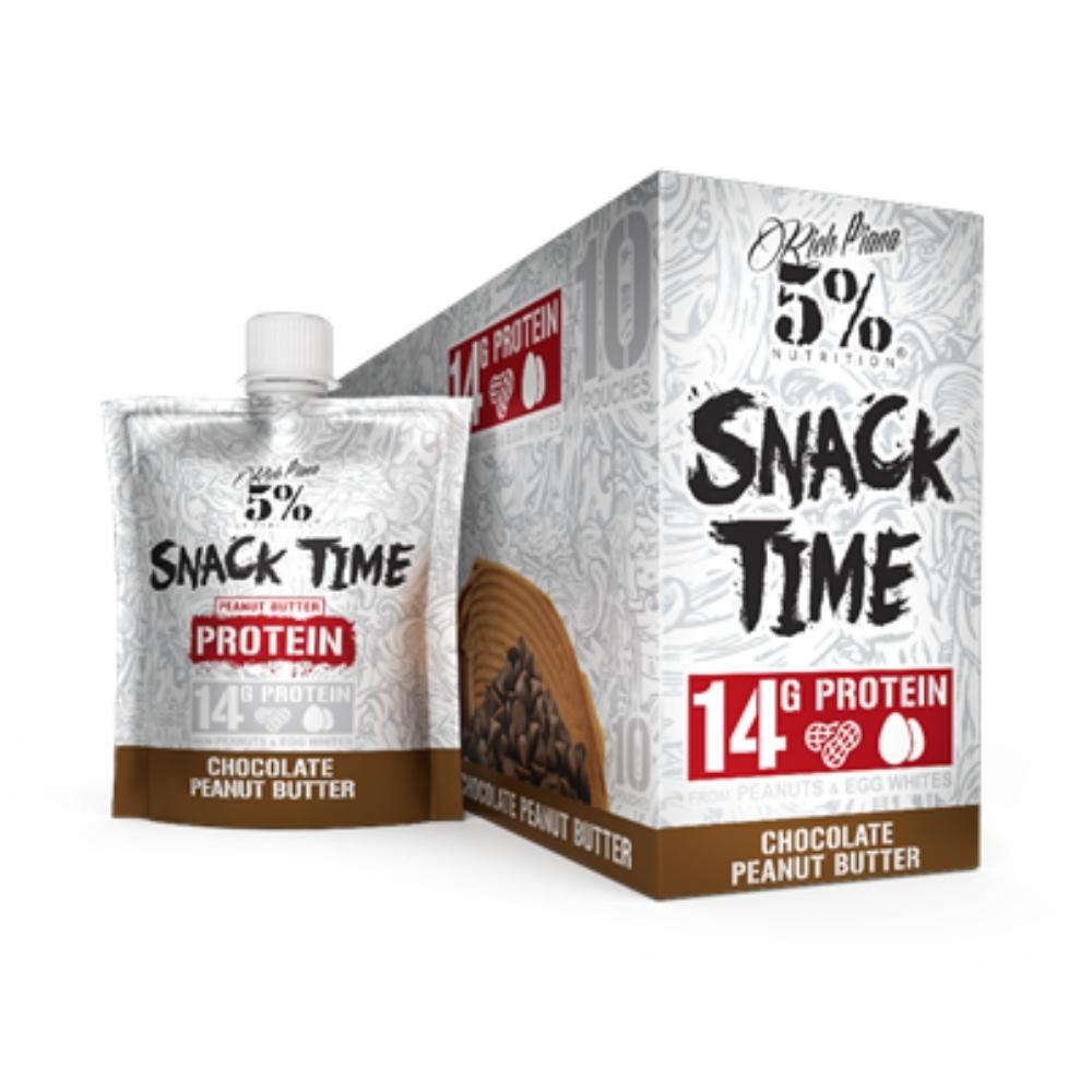 5% Snack Time Protein Peanut Butter 10/pack Foods Juices 5% Nutrition Chocolate Peanut Butter 