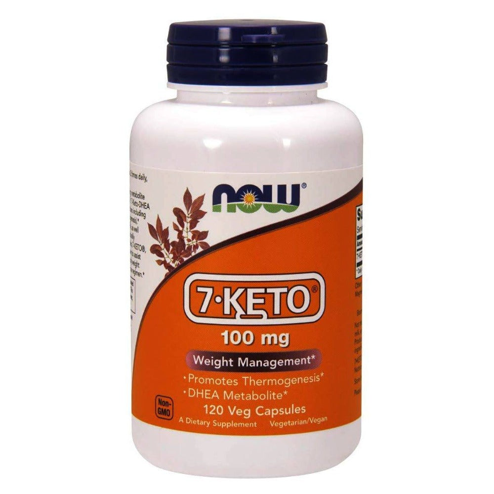 Now Foods 7-Keto 100mg 120 Veg Caps Specialty Health Products Now Foods  (1519302639659)