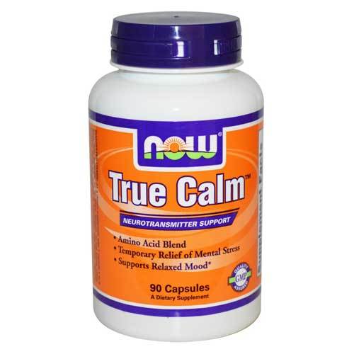 Now Foods True Calm Amino Relaxer 90 Capsules Amino Acids Now Foods  (1059107274795)