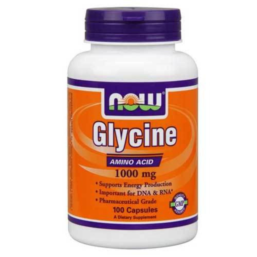 Now Foods Glycine 1000 Mg 100 Capsules Amino Acids Now Foods  (1059106783275)
