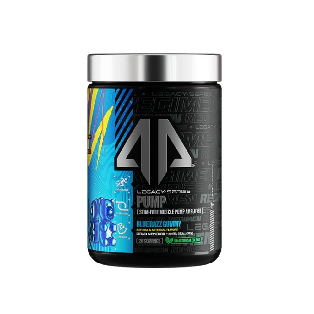AP Sports Regimen Legacy Pump 20 Servings Nitric Oxide AP Sports Regimen Blue Razz Gummy 