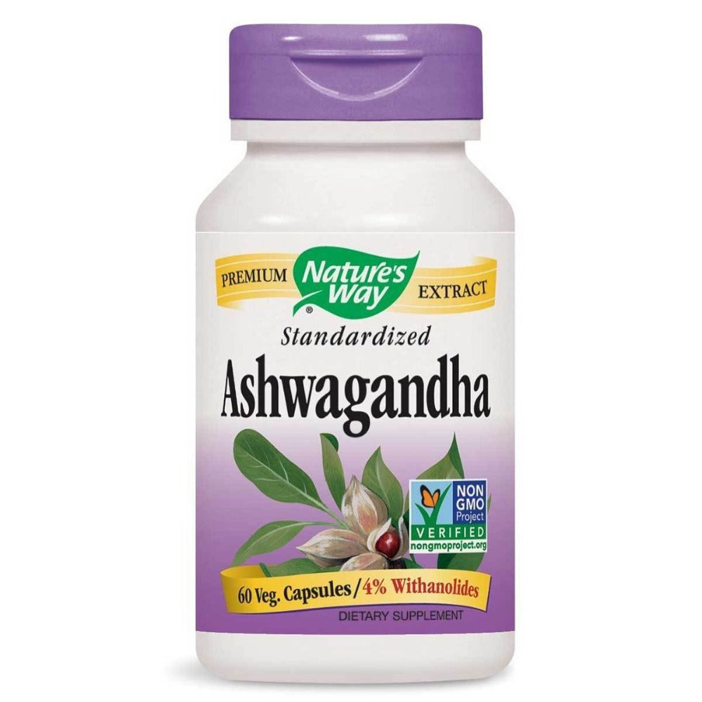 Nature's Way Ashwagandha 500mg 60 Vege Caps Herbs Nature's Way  (1059035086891)