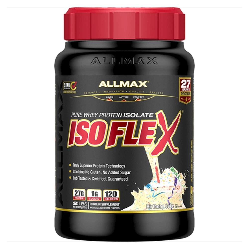 Allmax Nutrition IsoFlex 2 Lbs Protein Allmax Nutrition Birthday Cake 