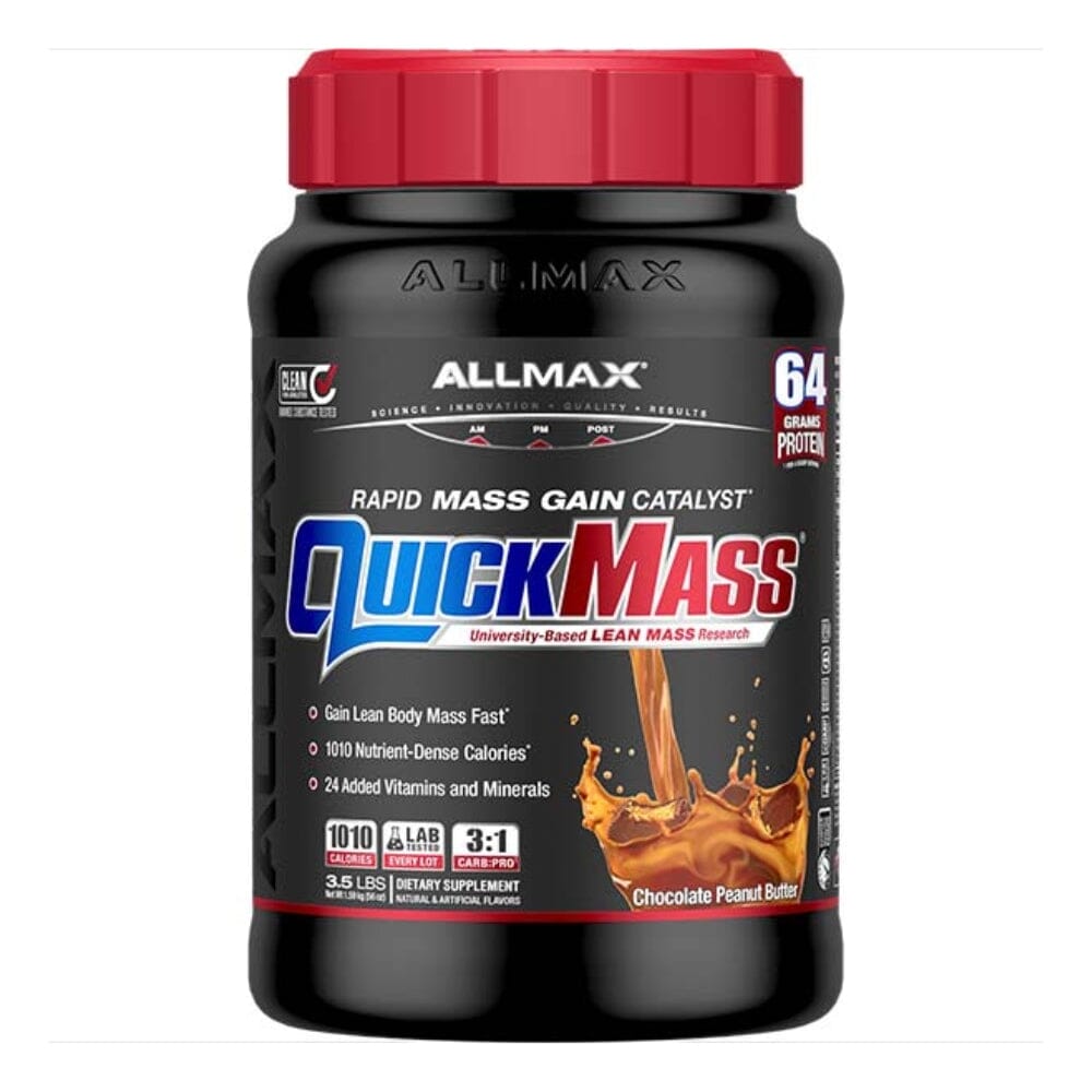 Allmax Nutrition QuickMass 3.5lbs Meal Replacement Powders Allmax Nutrition Chocolate Peanut Butter 