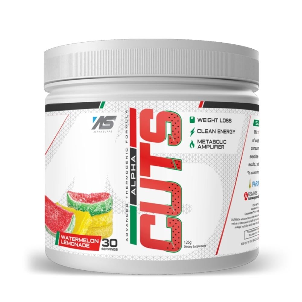Alpha Supps Cuts 30 Servings Fat Burner Alpha Supps Watermelon Lemonade 