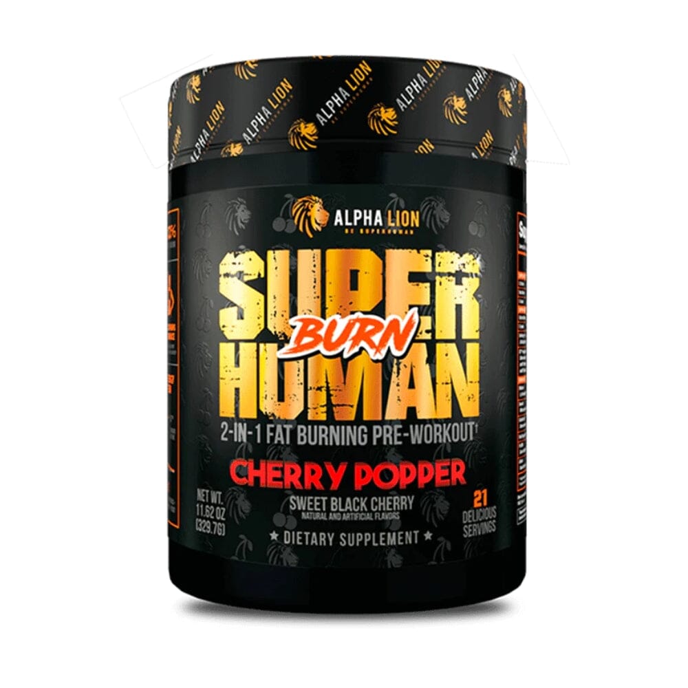 Alpha Lion SuperHuman Burn 21 Servings Fat Burner Alpha Lion Cherry Popper 