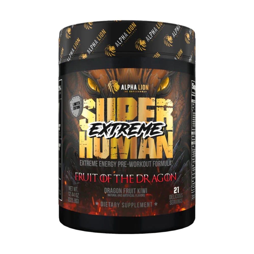 Alpha Lion Super Human Extreme 21 Servings Pre-Workouts Alpha Lion Fruit Of The Dragon 