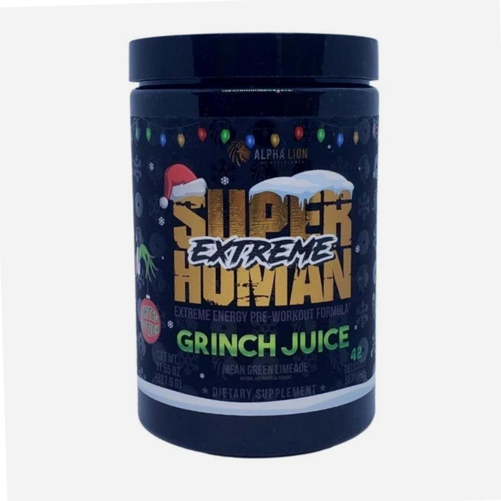 Alpha Lion Super Human Extreme 21 Servings Pre-Workouts Alpha Lion Grinch Juice 