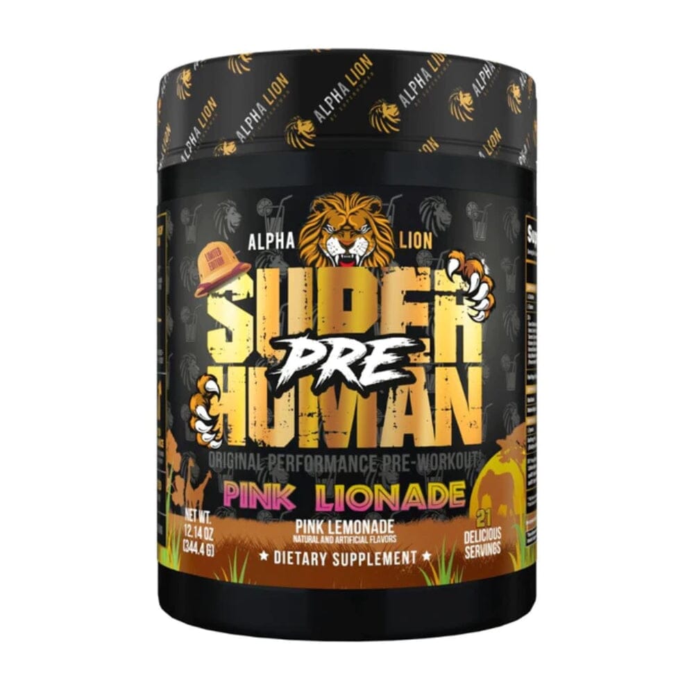 Alpha Lion SuperHuman 21 Servings Pre-Workouts Alpha Lion Pink Lionade 