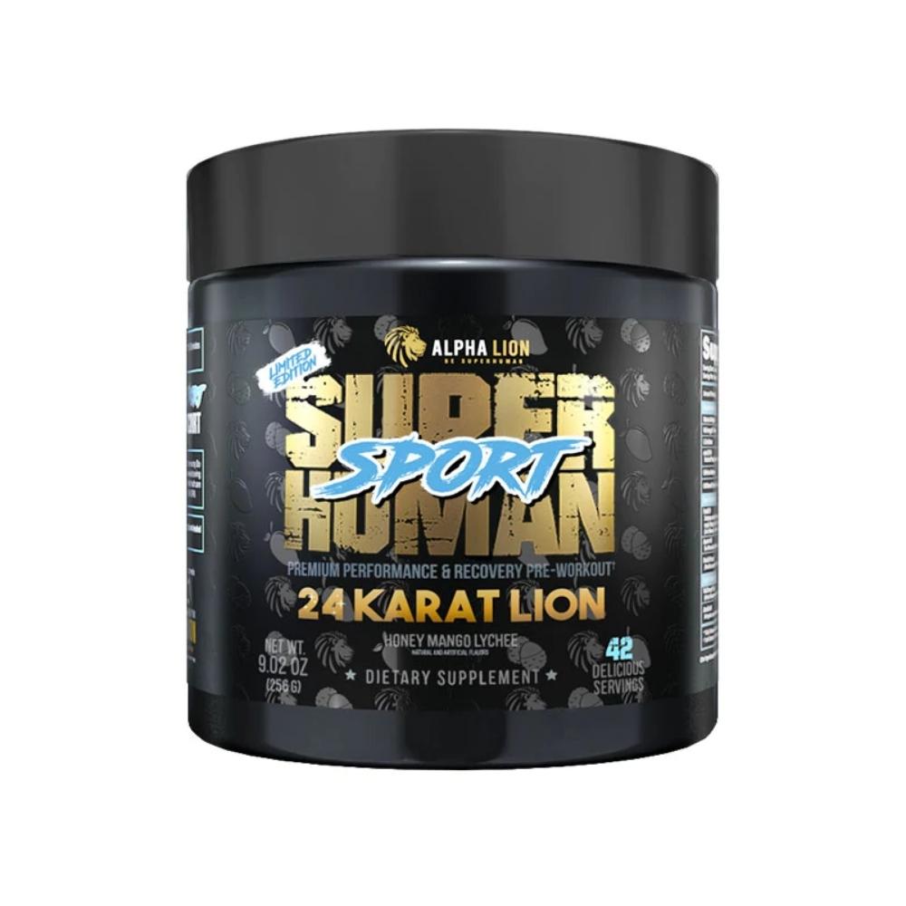 Alpha Lion Superhuman Sport Pre-Workouts Alpha Lion 24 Karat Lion (Honey Mango Lychee) 