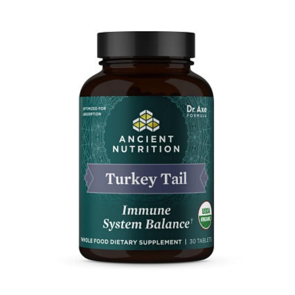 Ancient Nutrition Mushrooms Organic Turkey Tail 30 Count Herbs Ancient Nutrition 
