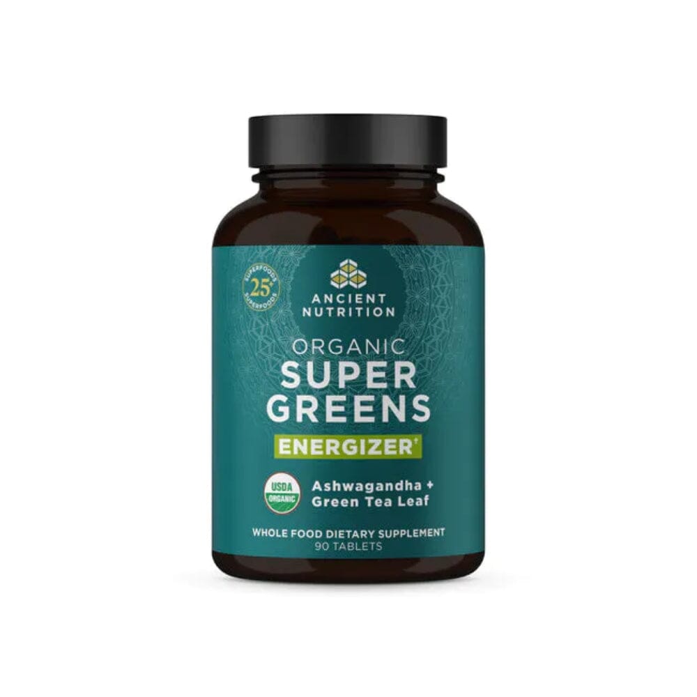 Ancient Nutrition Organic Super Greens Energizer 90 Tablets Greens / Super Foods Ancient Nutrition 